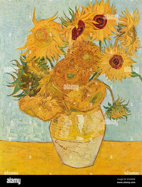 Vincent Van Gogh Flower Vase Irise Vincent Van Gogh Yellow Modern