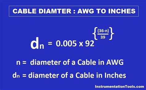 How To Convert Cable Size From Awg To Inches Electronic Engineering