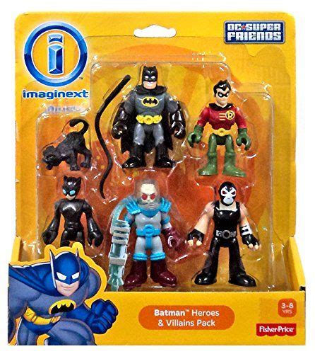 Imaginext Dc Super Friends Batman Heroes And Villains Pack With Batman