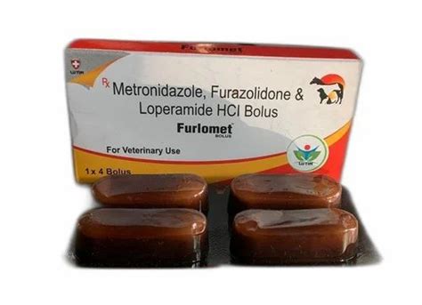 Metronidazole Furazolidone Loperamide Hcl Bolus For Veterinary Use