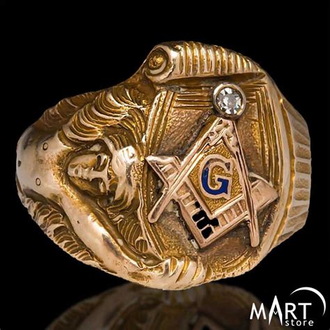 Custom Masonic Ring Blue Lodge Masonic Ring Vintage Silver And Gold