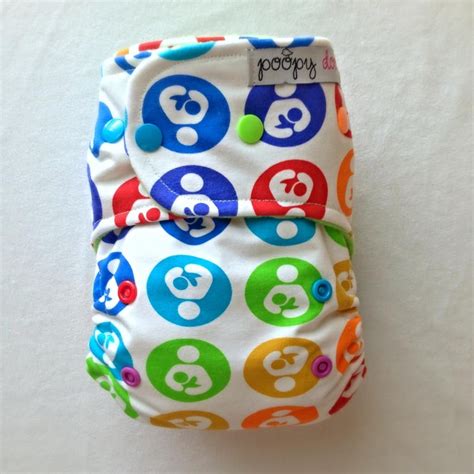 Little Nursling White Ai2 Poopy Doo Cloth Diapers Cloth Diapers
