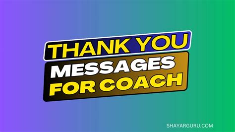 60 Best Thank You Messages For Coach