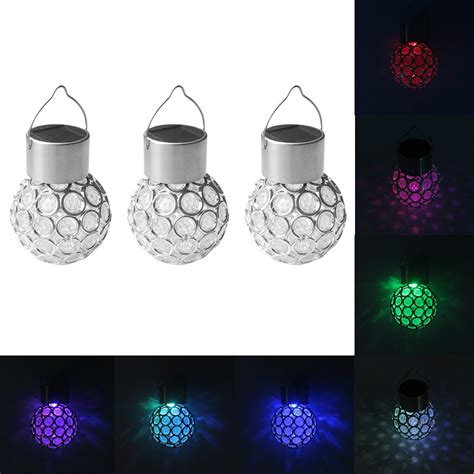 1) clip it onto a string of lights or another. 7 Color Changing Garden Outdoor Lighting Solar Powered ...