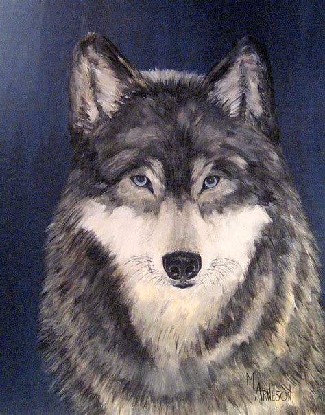 Daily Painters Of Colorado Mingan Wolf Paintings By Colorado Artist