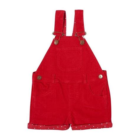 Corduroy Short Overalls Red Kids Girl Clothing Rompers Maisonette