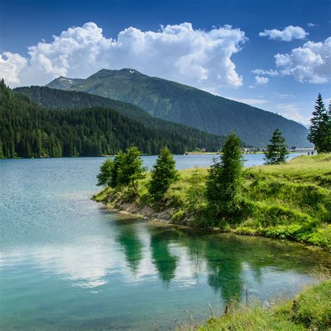 Download Wallpaper 2780x2780 Nature Lake Mountains Forest Ipad Air