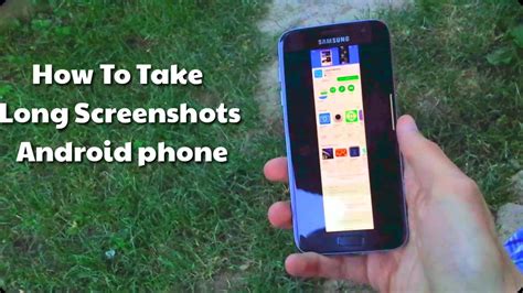 How To Take Long Screenshots On Android Phones Youtube