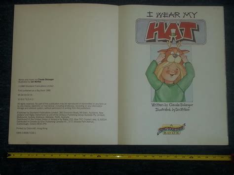 I Wear My Hat Very Large Format By Belanger Claude Very Good Soft Cover 1988 Meir Turner