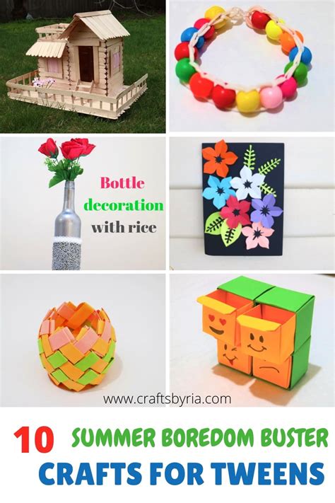 10 Summer Crafts For Tweens To Do When Bored Crafts By Ria
