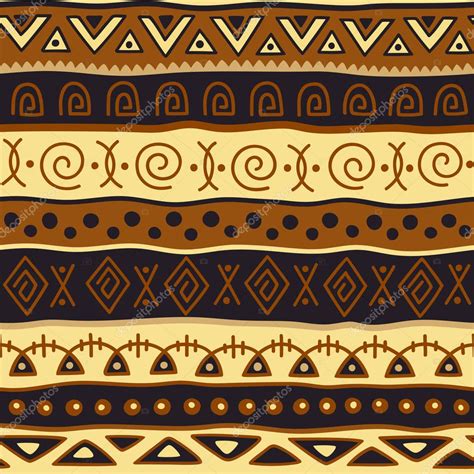 Seamless Color Pattern In Ethnic Style Ornamental Element African