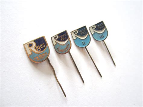 Set Of 4 Vintage Sports Pins Full Set Of Sports Medals Riga