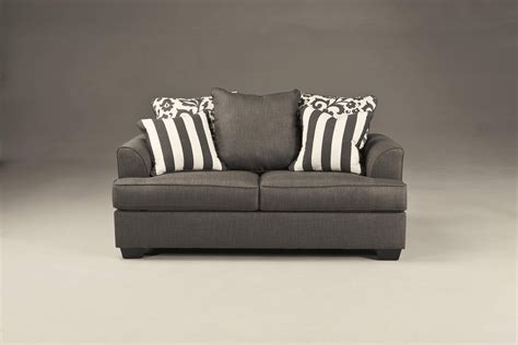 Buy Ashley Levon Living Room Set 2 Pcs In Charcoal Fabric Online