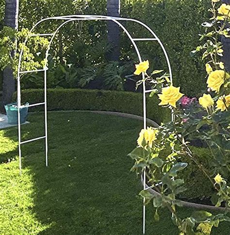 Adorox 75ft 1 Set White Metal Arch Wedding Garden Climbing Plants