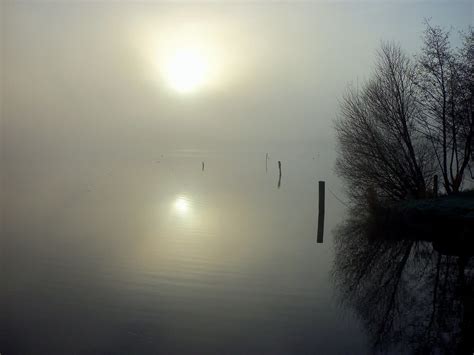 Sun Behind Fog Sun Behind Foga View Of Lough Neagh From M Eugene