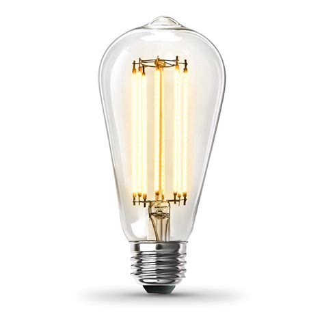 Feit Electric 60 Watt Equivalent St19 Dimmable Led Clear