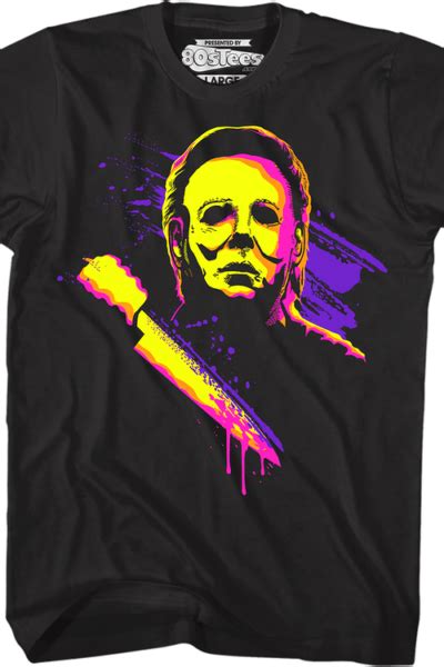 Neon Michael Myers Halloween T Shirt