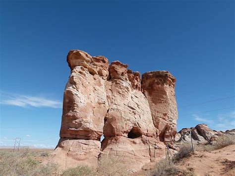 Red Rock Sandstone Erosion Hot Dry Rock Formation Desert Nature
