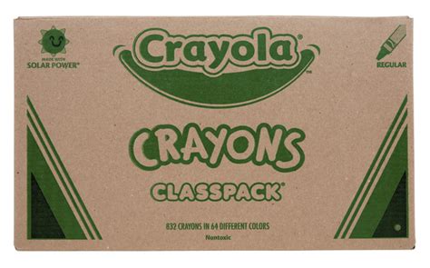 Crayola Crayons Classroom Pack With 2 Sharpener 64 Assorted Colors