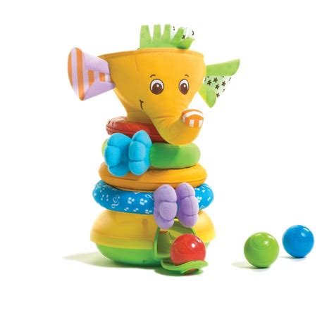 Toy Fun With Musical Stack And Ball Game Elephant And Follow