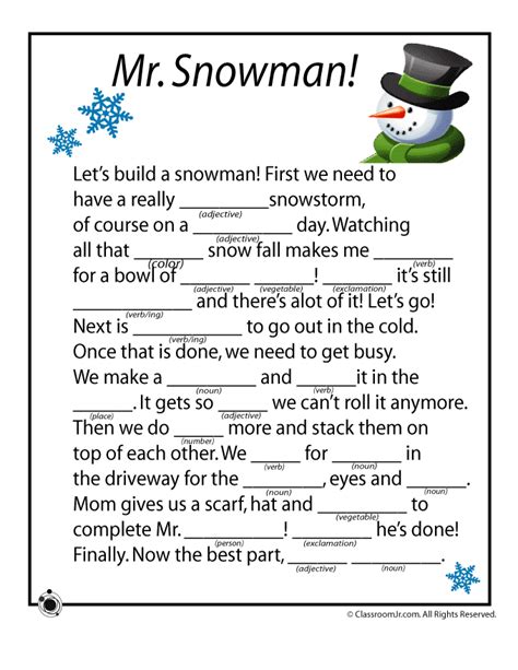 It is a little like mad libs so the result can be a little weird or funny. printable mad libs for kids That are Inventive | Derrick ...