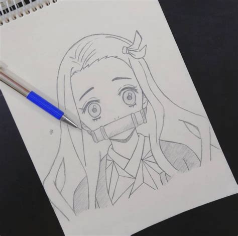 Nezuko Drawings Easy ~ Anime Nezuko Demon Kimetsu Dibujos Yaiba Slayer
