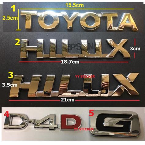 Toyota Hilux Emblem Logo Gr Sport Toyota Hilux D4d Vvti Emblem Logo