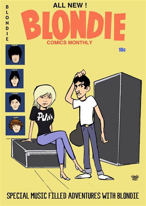 Faux Blondie Comics Cover Featuring Blondie The Band Blondie Comic