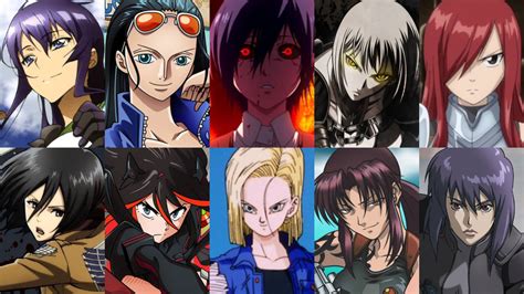 Top 10 Badass Women In Anime By Herocollector16 On Deviantart