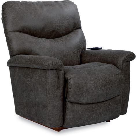 La Z Boy James Casual Power Rocking Recliner W Headrest Lumbar And Usb