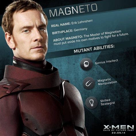Michael Fassbender As Magnetoerik Lehnsherr In X Men Days Of Future Past 2014 X Men