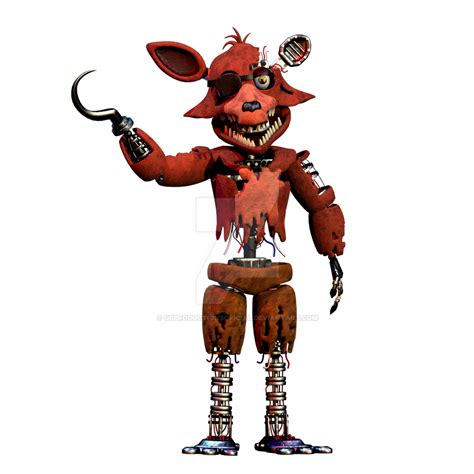 Withered Foxy Render By Gbproductionsoficial On Deviantart