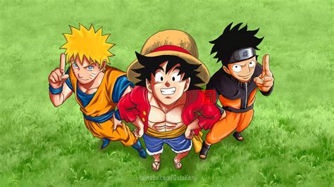 Luffy Goku And Naruto Wallpaper Images