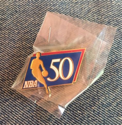 Nba Logo Lapel Pin 50 Years Vintage 1996 Official Etsy