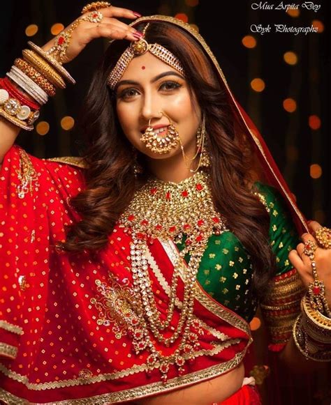 Rajasthani Bride Rajasthani Bride Indian Bridal Bridal Lehenga Red