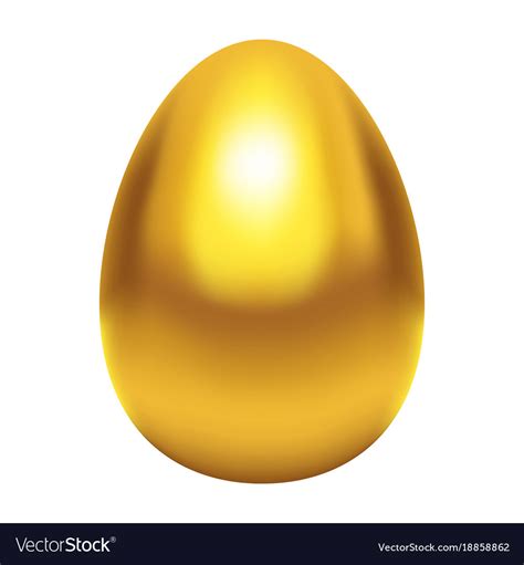 Golden Egg Royalty Free Vector Image Vectorstock