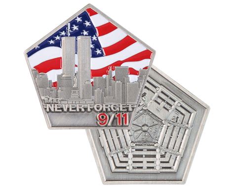 Never Forget 9 11 Challenge Coin