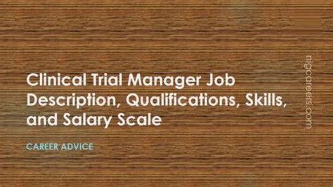 Clinical Trial Manager Job Description Skills And Salary