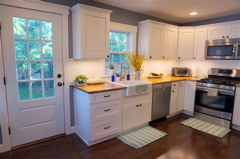 Anybody else want to share their experience with ikea countertops? Farmhouse country kitchen. Butcherblock counters with ...