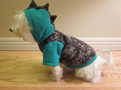 Green Dinosaur Dog Hoodie Dog Clothes Pet Clothes Dog Hoodie