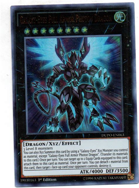Galaxy Eyes Full Armor Photon Dragon Carta Yugi Dupo En06