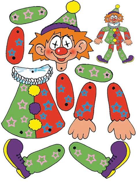 Hier findet ihr mandalas, lesezeichen, urkunden und weitere bastelvorlagen zum thema zahnpflege. Clown basteln mit Kindern zu Fasching - Vorlagen, Ideen ...