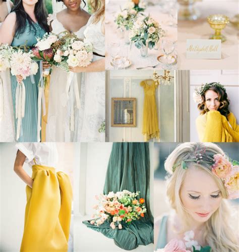 Dusty Teal And Lemon Wedding Colors Elizabeth Anne Designs