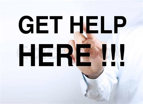 Get Help Here Stock Image Colourbox