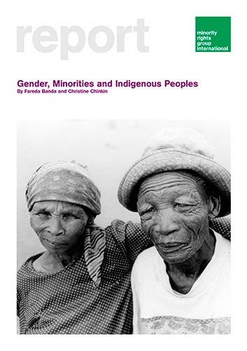 Gender Minorities And Indigenous Peoples August 2004 Minority