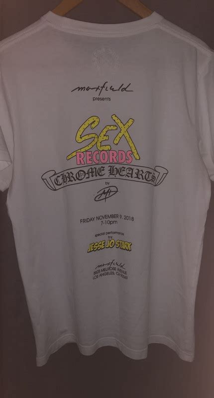 Chrome Hearts Tee Shirt Collab Sex Records Vinted