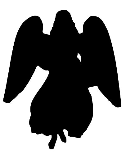 Silhouette Of An Angel In Heaven Transparent Png Stickpng