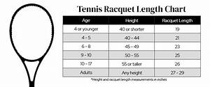 Tennis Racquet Head Size Length Guide Charts For