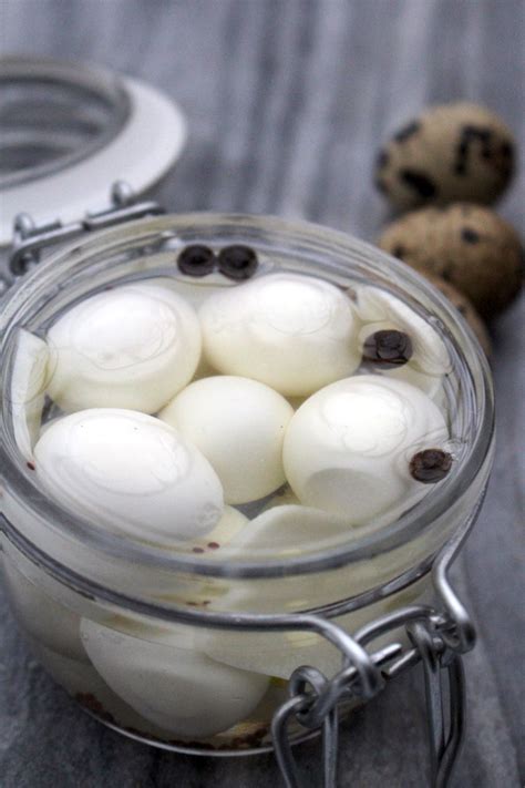 Homemade Pickled Quail Eggs