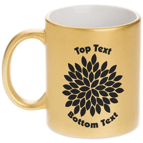 Mums Flower Gold Mug Personalized Youcustomizeit